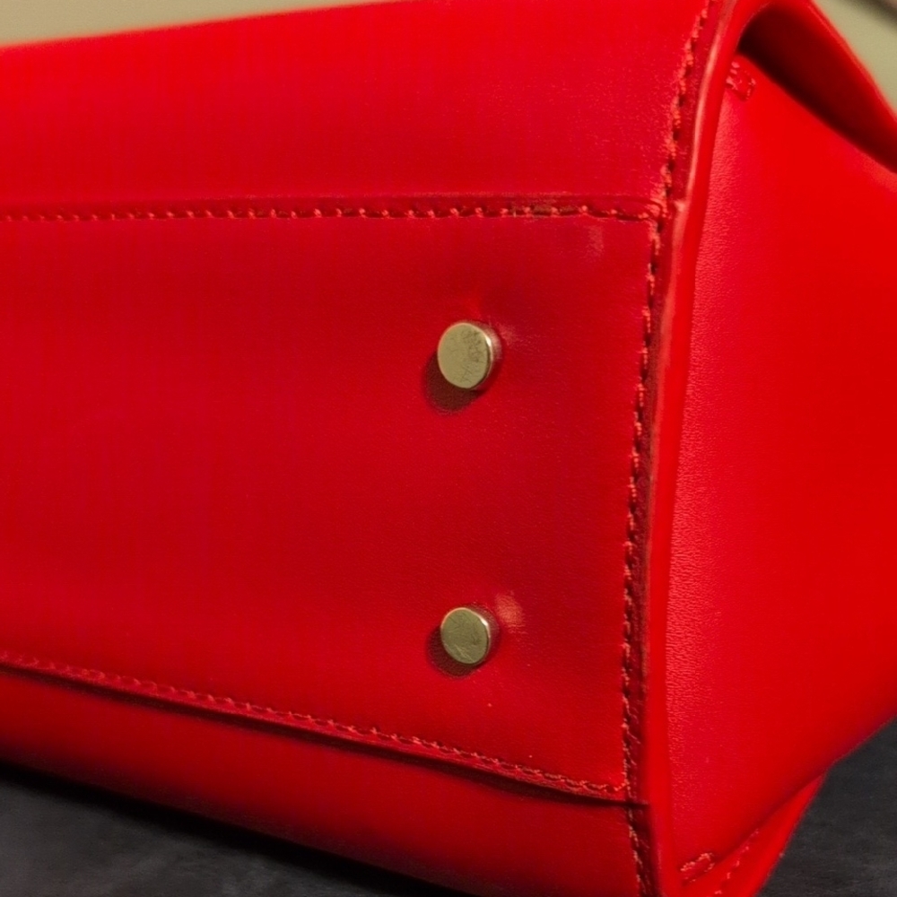 Kate Spade New York Pink Scalloped Satchel Clean Purse Bag - Picture 13 of 16
